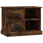 vidaXL Nočný stolík dymový dub 60x35,5x45 cm – Obrázok 2
