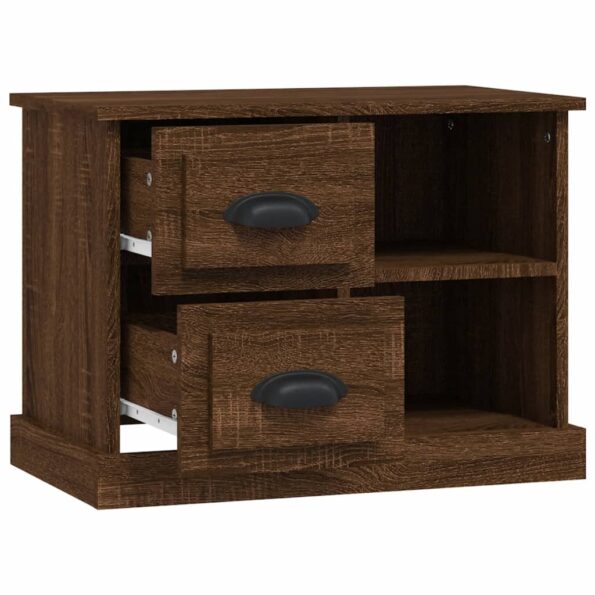 vidaXL Nočný stolík hnedý dub 60x35,5x45 cm – Obrázok 6