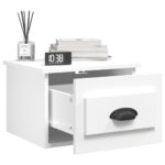 vidaXL Nástenné nočné stolíky 2 ks biele 41,5x36x28cm – Obrázok 4