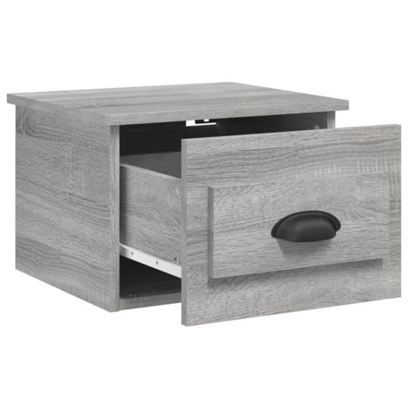 vidaXL Nástenné nočné stolíky 2 ks sivé dub sonoma 41,5x36x28cm – Obrázok 6