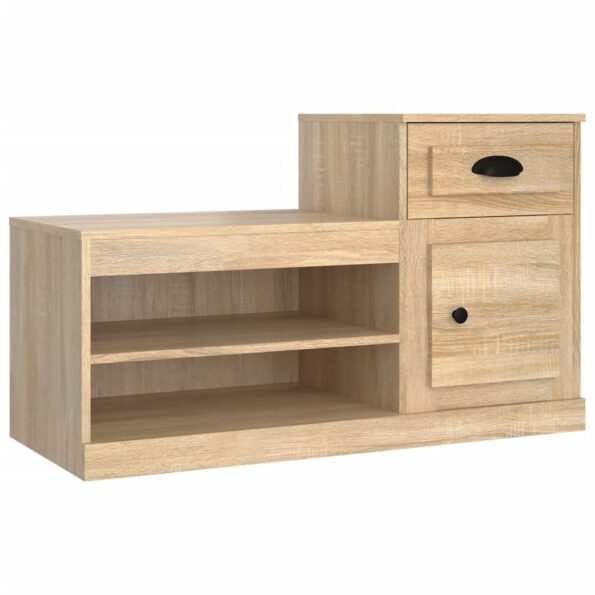 vidaXL Botník dub sonoma 100x42x60 cm kompozitné drevo – Obrázok 2