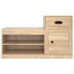 vidaXL Botník dub sonoma 100x42x60 cm kompozitné drevo – Obrázok 6