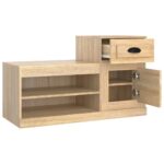 vidaXL Botník dub sonoma 100x42x60 cm kompozitné drevo – Obrázok 8