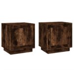 vidaXL Nočné stolíky 2 ks dymový dub 44x35x45 cm spracované drevo – Obrázok 2