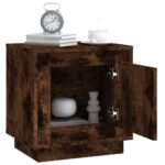 vidaXL Nočné stolíky 2 ks dymový dub 44x35x45 cm spracované drevo – Obrázok 5