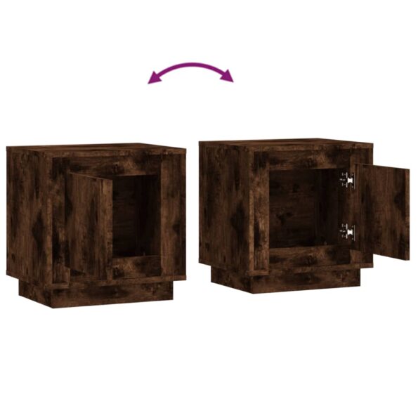 vidaXL Nočné stolíky 2 ks dymový dub 44x35x45 cm spracované drevo – Obrázok 9