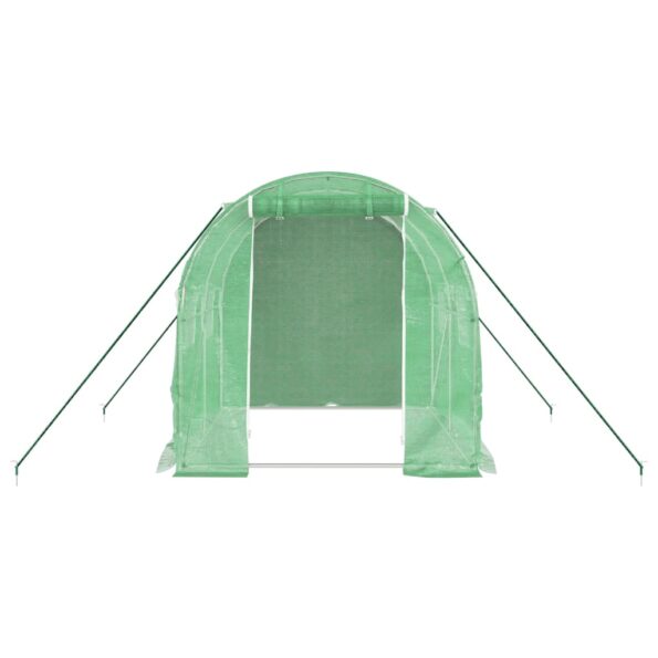 vidaXL Fóliovník s oceľovým rámom zelený 4 m² 2x2x2 m – Obrázok 4