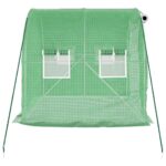 vidaXL Fóliovník s oceľovým rámom zelený 4 m² 2x2x2 m – Obrázok 5