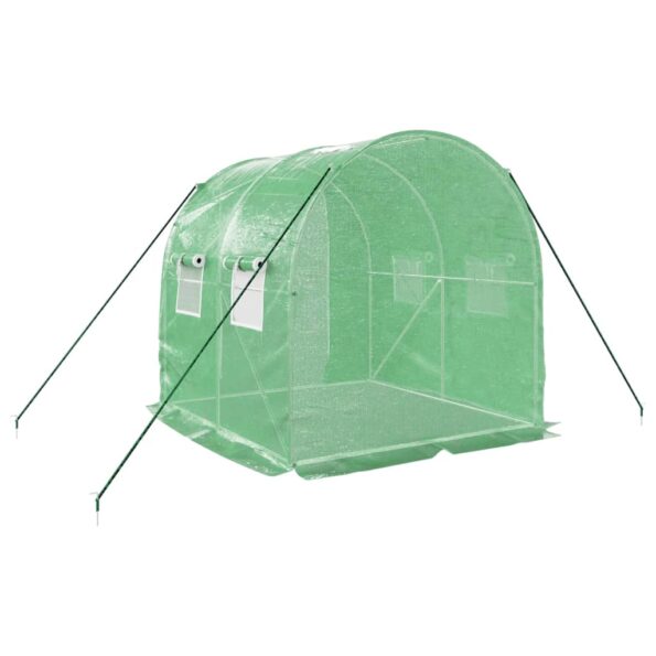 vidaXL Fóliovník s oceľovým rámom zelený 4 m² 2x2x2 m – Obrázok 6