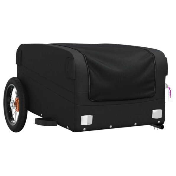 vidaXL Vozík za bicykel, čierny 30 kg, železo – Obrázok 4
