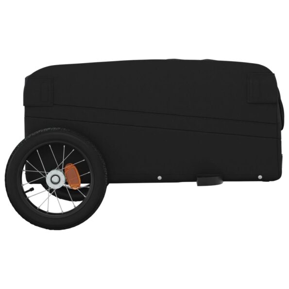 vidaXL Vozík za bicykel, čierny 30 kg, železo – Obrázok 7