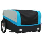 vidaXL Vozík za bicykel, čierno modrý 45 kg, železo – Obrázok 4