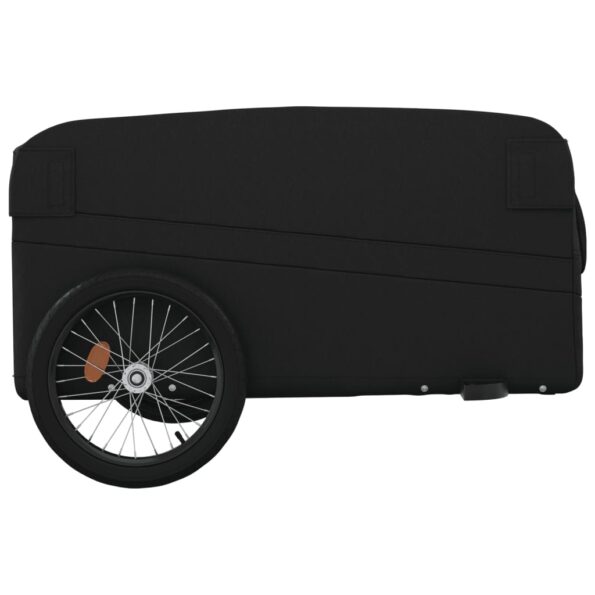 vidaXL Vozík za bicykel, čierny 45 kg, železo – Obrázok 7