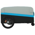 vidaXL Vozík za bicykel, čierno modrý 45 kg, železo – Obrázok 7