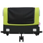 vidaXL Vozík za bicykel, čierno zelený 45 kg, železo – Obrázok 6