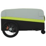 vidaXL Vozík za bicykel, čierno zelený 45 kg, železo – Obrázok 7