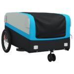 vidaXL Vozík za bicykel, čierno modrý 45 kg, železo – Obrázok 4