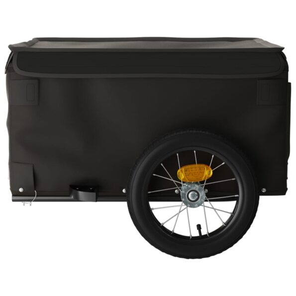 vidaXL Vozík za bicykel, čierny 30 kg, železo – Obrázok 7