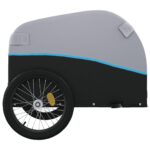 vidaXL Vozík za bicykel, čierno modrý 30 kg, železo – Obrázok 7