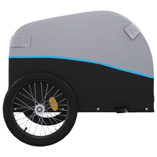 vidaXL Vozík za bicykel, čierno modrý 30 kg, železo – Obrázok 7