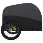 vidaXL Vozík za bicykel, čierny 30 kg, železo – Obrázok 7