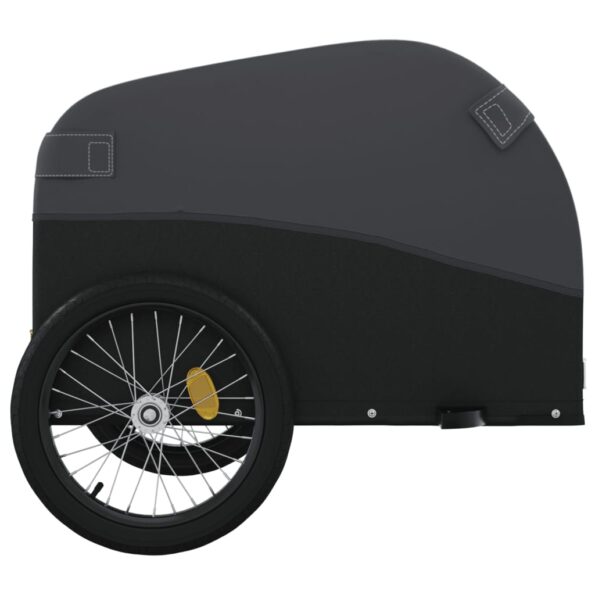 vidaXL Vozík za bicykel, čierny 30 kg, železo – Obrázok 7