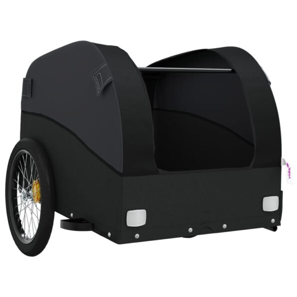 vidaXL Vozík za bicykel, čierny 45 kg, železo – Obrázok 5