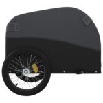 vidaXL Vozík za bicykel, čierny 45 kg, železo – Obrázok 7
