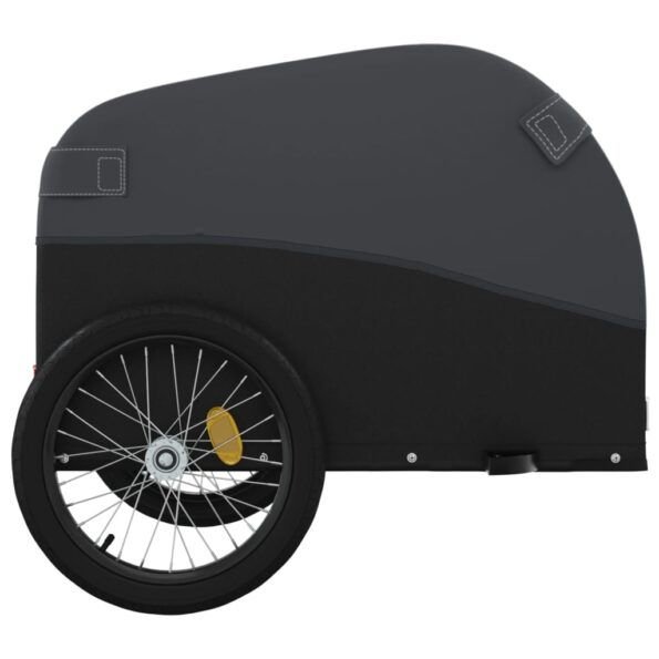 vidaXL Vozík za bicykel, čierny 45 kg, železo – Obrázok 7