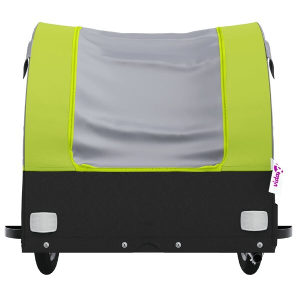 vidaXL Vozík za bicykel, čierno zelený 45 kg, železo – Obrázok 6