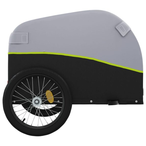 vidaXL Vozík za bicykel, čierno zelený 45 kg, železo – Obrázok 7