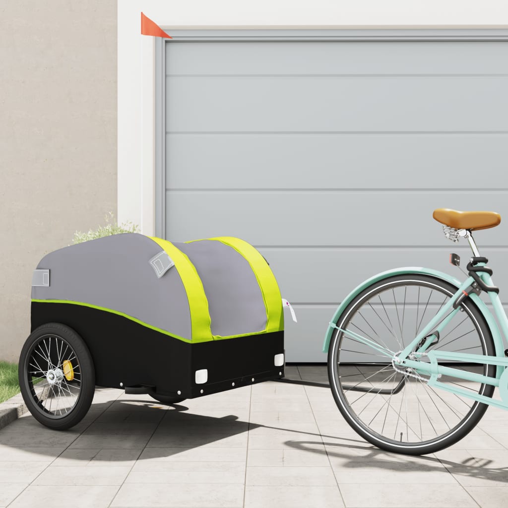 VXL8720845826802_m_en_hd_1.jpg vidaXL Vozík za bicykel, čierno zelený 45 kg, železo – Obrázok 1