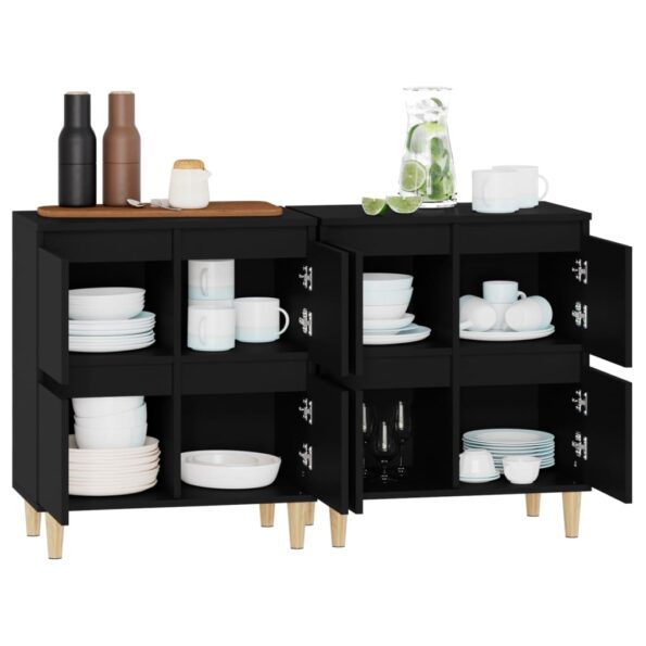 vidaXL Komody 2 ks čierne 60x35x70 cm kompozitné drevo – Obrázok 5