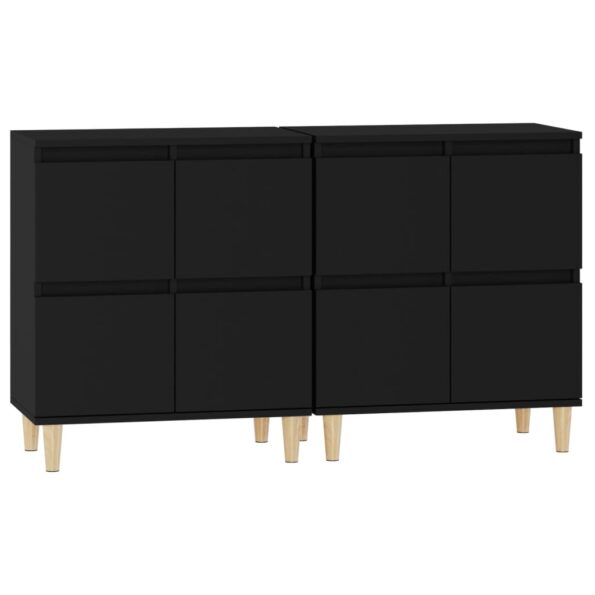 vidaXL Komody 2 ks čierne 60x35x70 cm kompozitné drevo – Obrázok 6