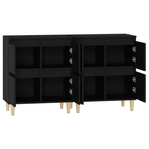 vidaXL Komody 2 ks čierne 60x35x70 cm kompozitné drevo – Obrázok 7