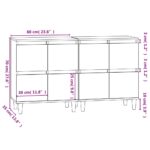 vidaXL Komody 2 ks čierne 60x35x70 cm kompozitné drevo – Obrázok 11