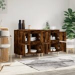 vidaXL Komody 2 ks dymový dub 60x35x70 cm kompozitné drevo – Obrázok 3