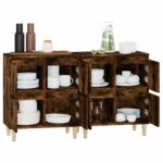 vidaXL Komody 2 ks dymový dub 60x35x70 cm kompozitné drevo – Obrázok 5