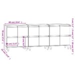 vidaXL Komody 3 ks čierne 60x35x70 cm kompozitné drevo – Obrázok 11