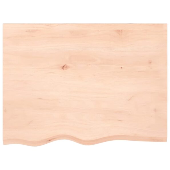 vidaXL Kúpeľňová doska 80x60x2 cm neošetrený masív – Obrázok 3