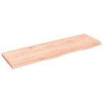 vidaXL Kúpeľňová doska 100x30x(2-4) cm neošetrený masív – Obrázok 2