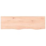 vidaXL Kúpeľňová doska 100x30x(2-4) cm neošetrený masív – Obrázok 3