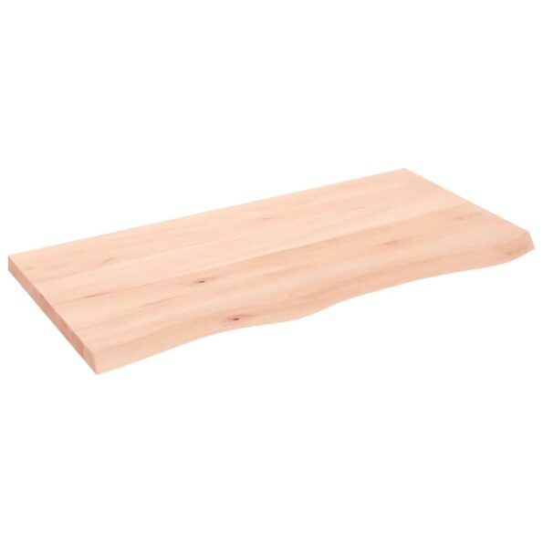 vidaXL Kúpeľňová doska 100x50x(2-4) cm neošetrený masív – Obrázok 2