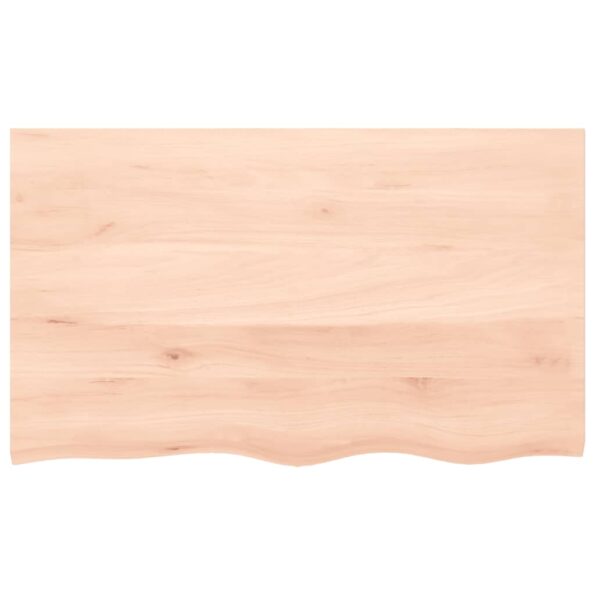 vidaXL Kúpeľňová doska 100x60x(2-4) cm neošetrený masív – Obrázok 3