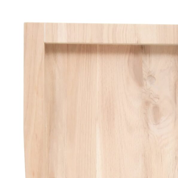 vidaXL Kúpeľňová doska 100x60x(2-4) cm neošetrený masív – Obrázok 6