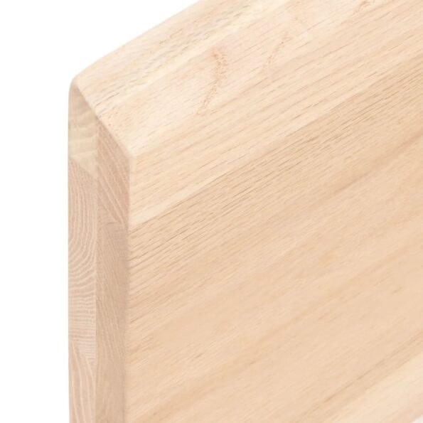 vidaXL Kúpeľňová doska 100x60x(2-4) cm neošetrený masív – Obrázok 7