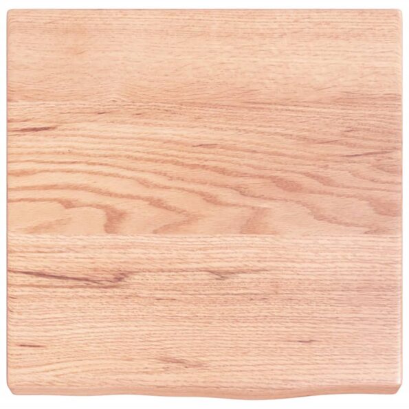 vidaXL Kúpeľňová doska bledohnedá 40x40x(2-4) cm ošetrený masív – Obrázok 3