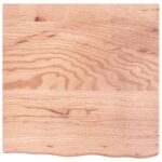 vidaXL Kúpeľňová doska bledohnedá 60x60x(2-6) cm ošetrený masív – Obrázok 3