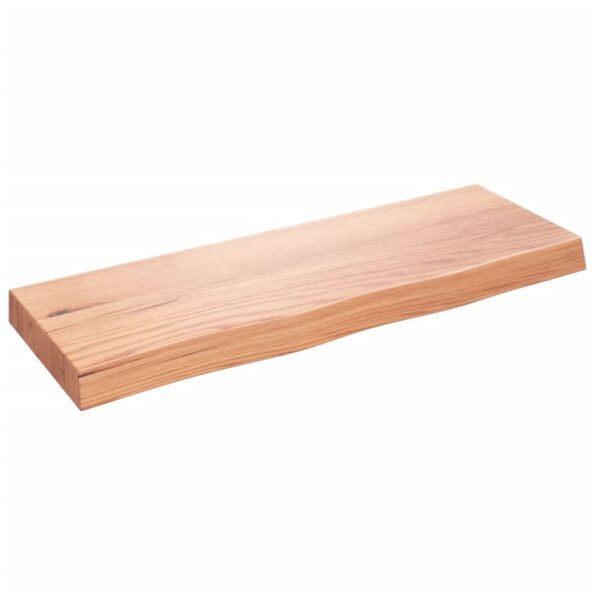 vidaXL Kúpeľňová doska bledohnedá 80x30x(2-6) cm ošetrený masív – Obrázok 2