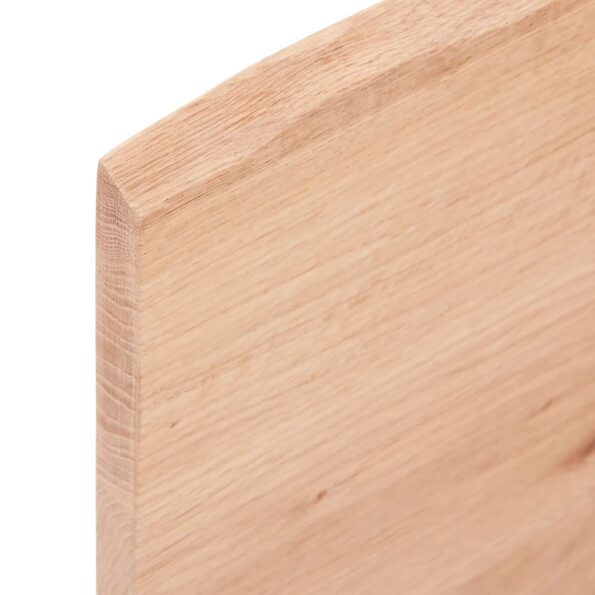 vidaXL Kúpeľňová doska bledohnedá 80x50x2 cm ošetrený masív – Obrázok 4